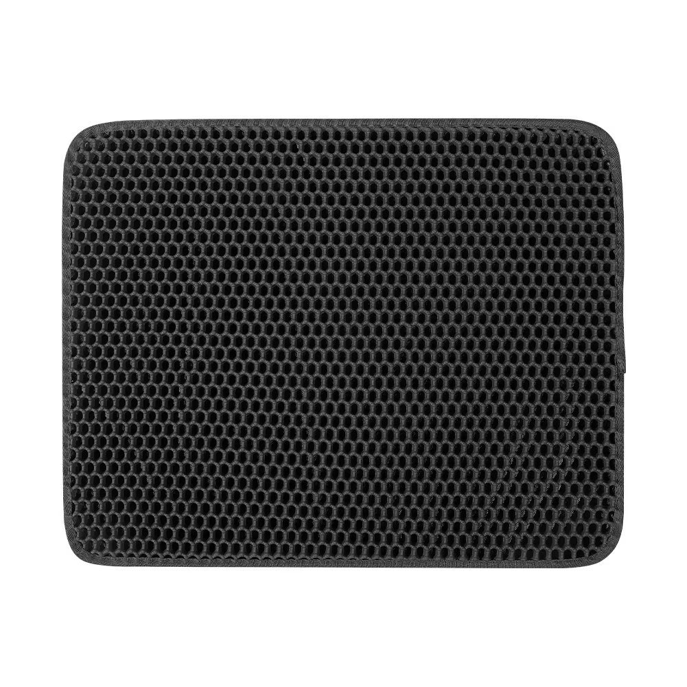 Large Cat Litter Mat - Advanced Honeycomb Design, Waterproof & Easy to Clean, Perfect for Scatter Control