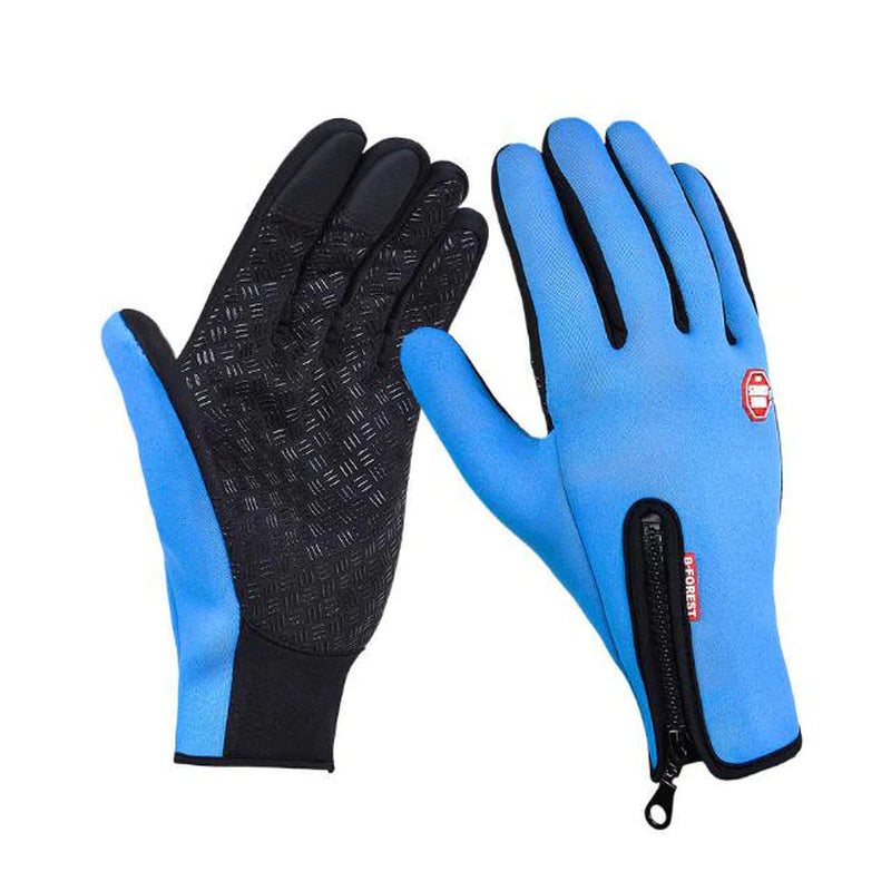 Heated Touch Screen Winter Gloves for Riding & Sports - Waterproof Fleece Lined Comfort