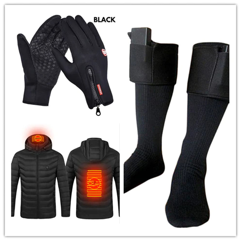 Heated Touch Screen Winter Gloves for Riding & Sports - Waterproof Fleece Lined Comfort
