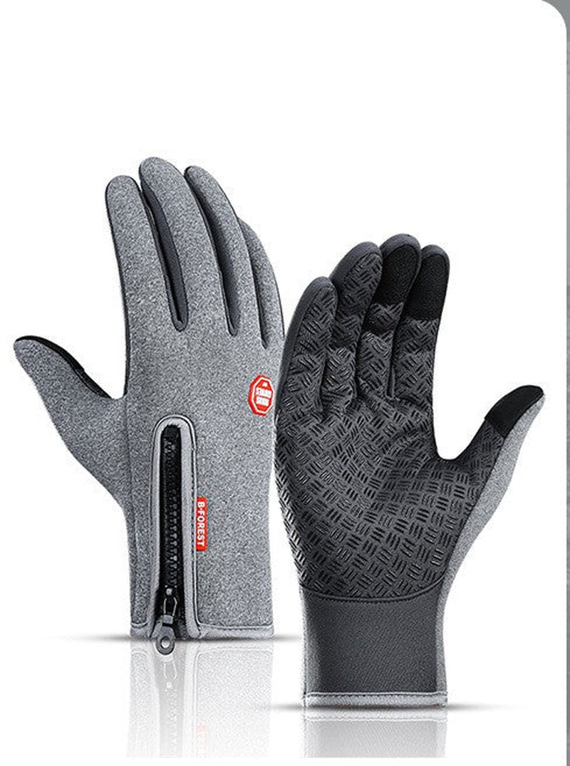 Heated Touch Screen Winter Gloves for Riding & Sports - Waterproof Fleece Lined Comfort