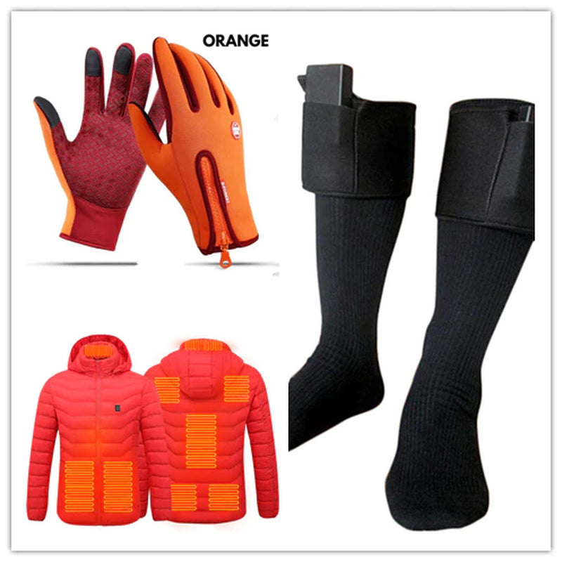 Heated Touch Screen Winter Gloves for Riding & Sports - Waterproof Fleece Lined Comfort