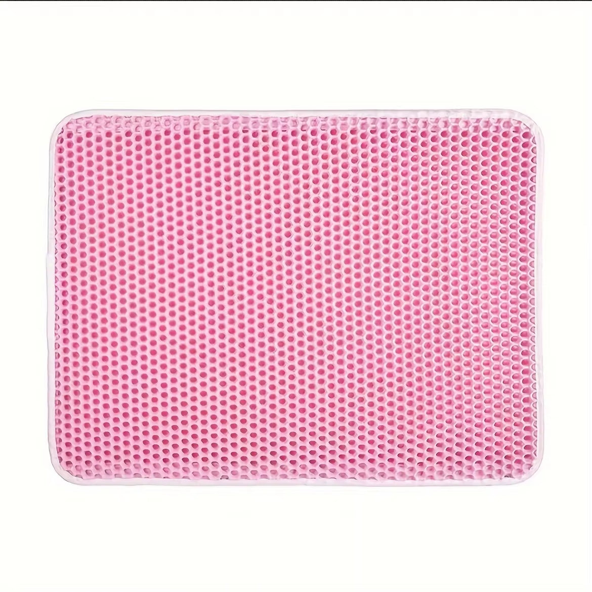 Large Cat Litter Mat - Advanced Honeycomb Design, Waterproof & Easy to Clean, Perfect for Scatter Control