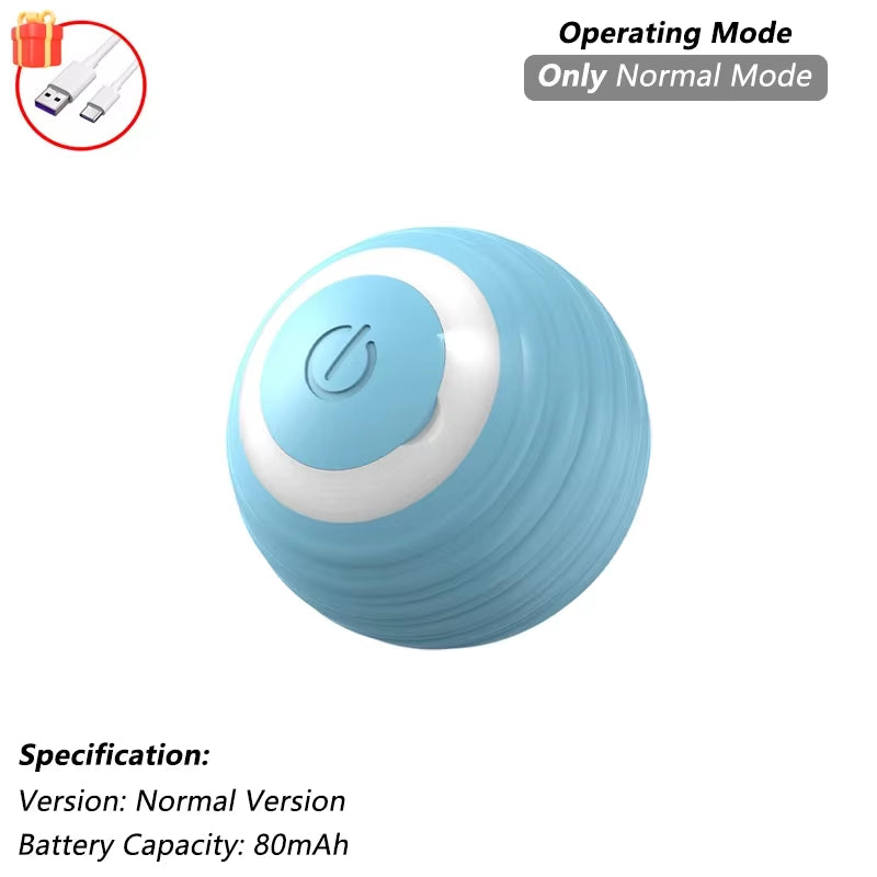 Interactive Cat Toy - Rechargeable Rolling Ball with Tail for Endless Fun!